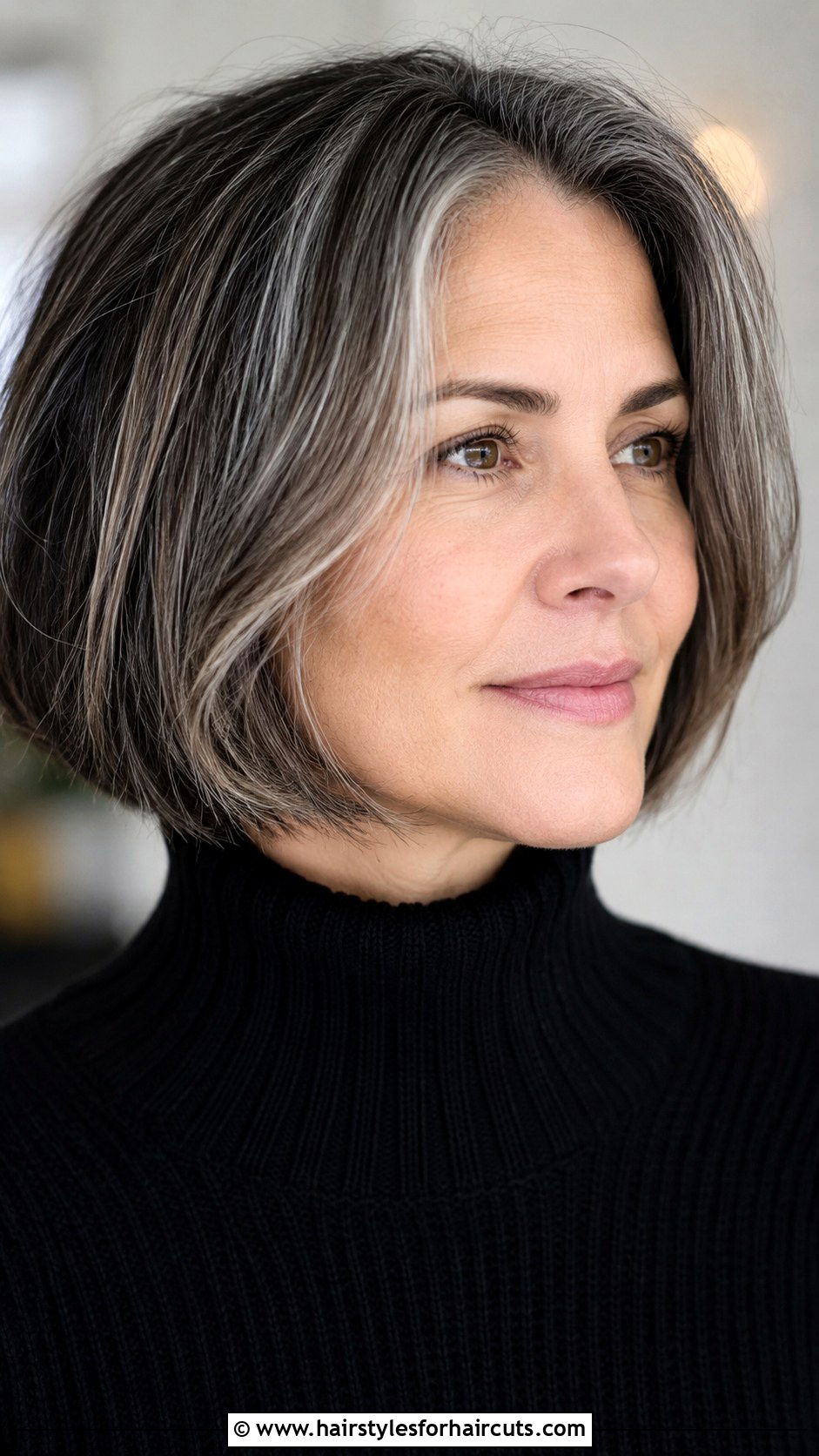 Salt And Pepper Bob - 25 gray hairstyles medium length - 25 gray hairstyles medium length