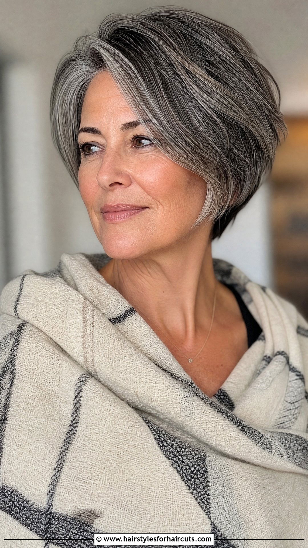 Salt And Pepper Bob - 25 women gray hairstyles - 25 women gray hairstyles