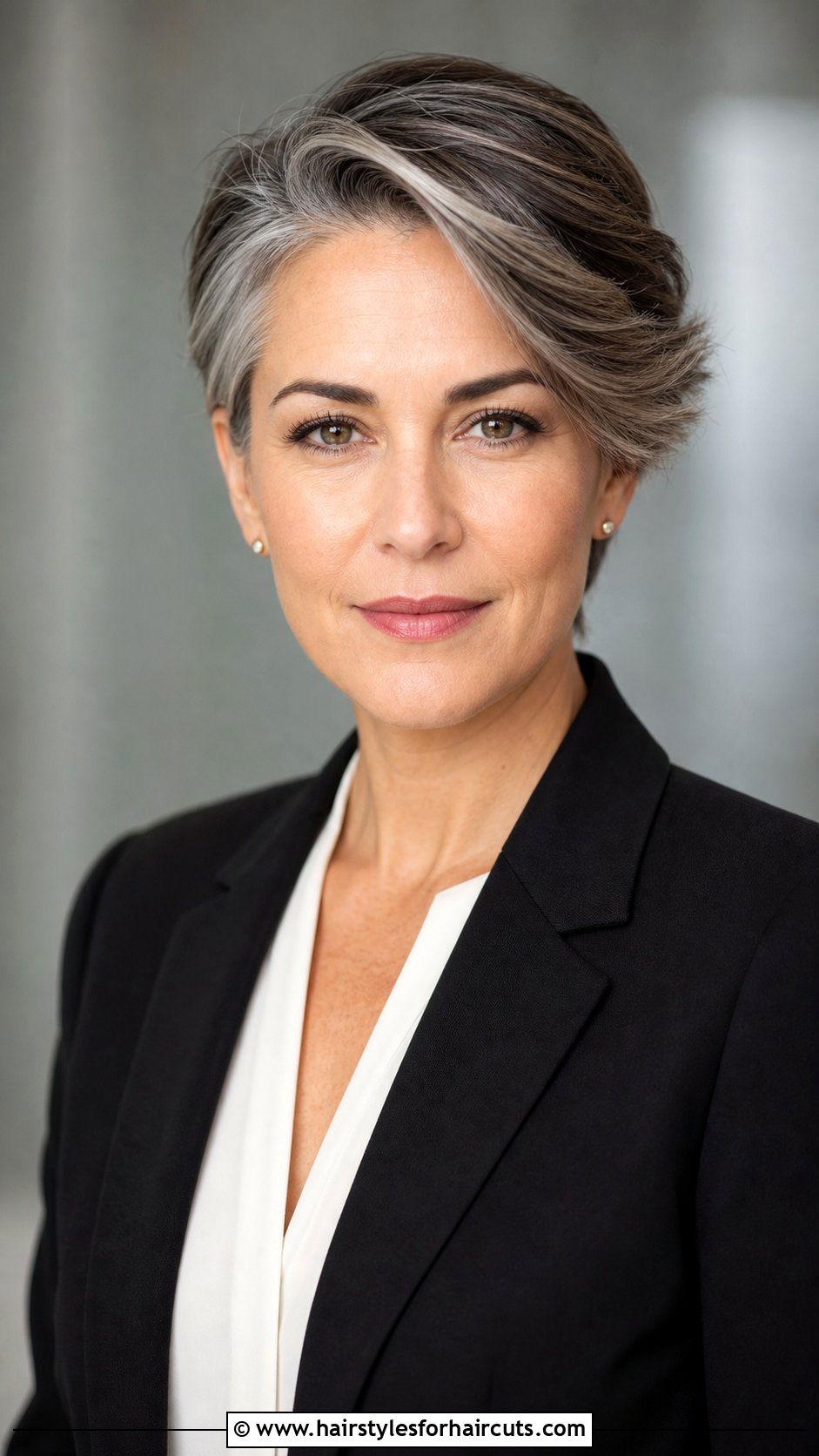 Salt And Pepper Side Part Short Cut - 25 short hairstyles for salt and pepper hair - 25 short hairstyles for salt and pepper hair