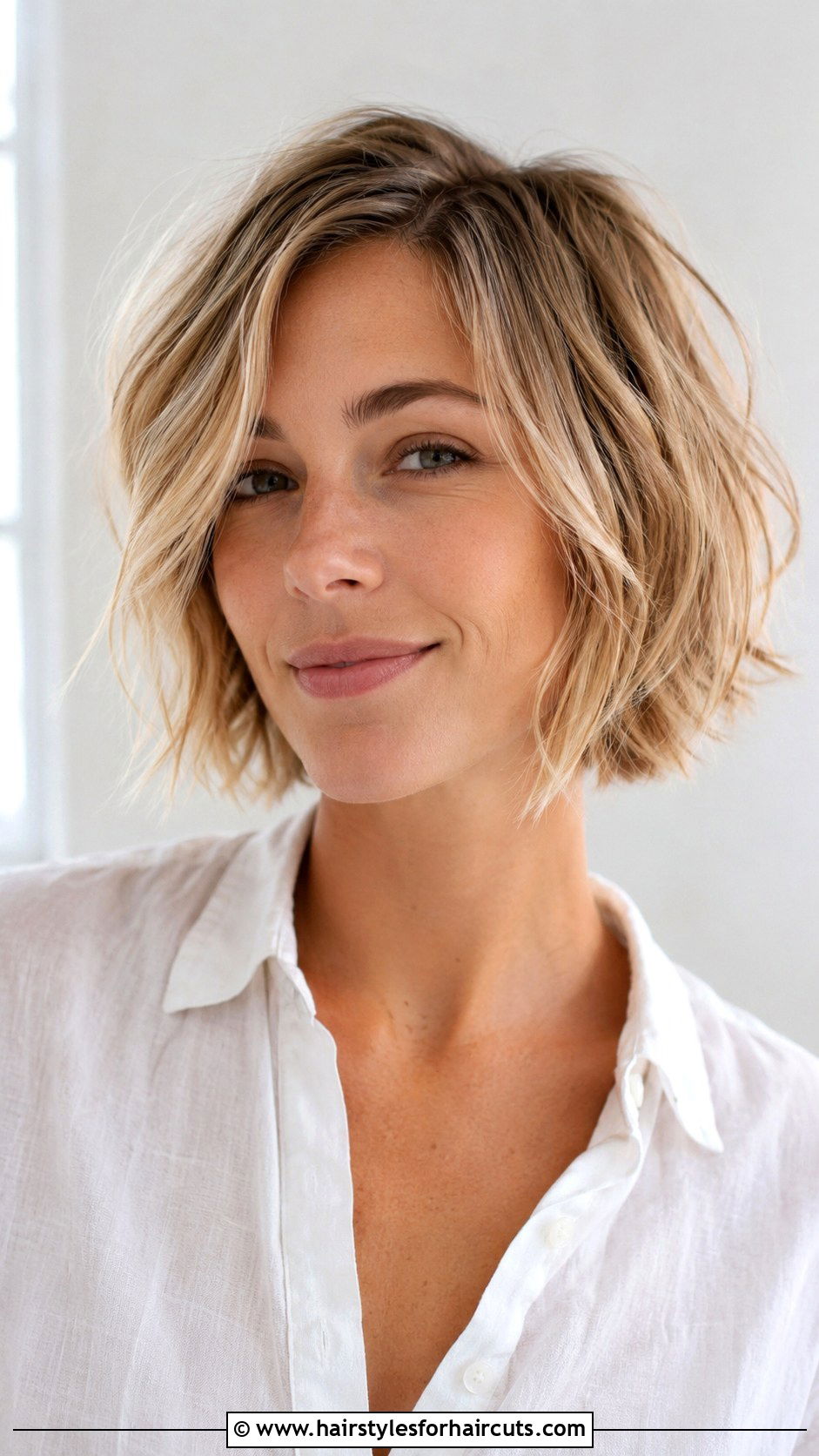 Sandy Blonde Textured Bob - 25 hairstyles for women color - 25 hairstyles for women color