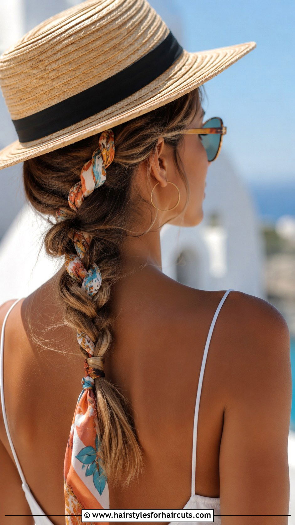 Scarf Braid Summer Hairstyle - 25 summer hairstyles long hair - 25 summer hairstyles long hair