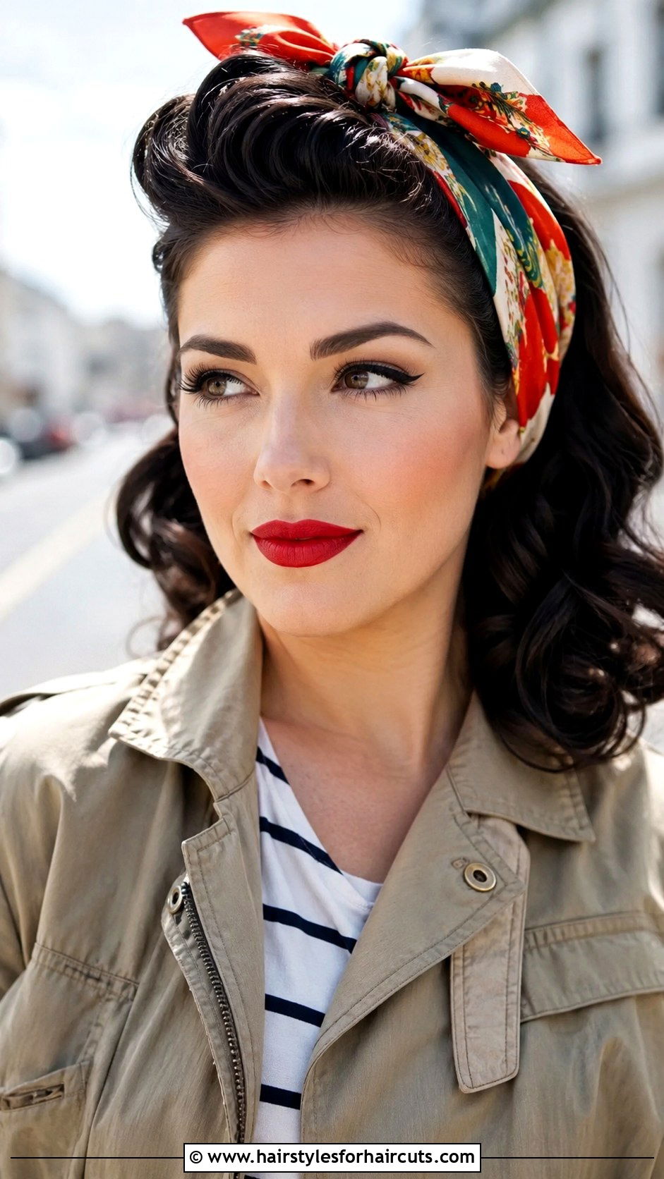Scarf Tied Rockabilly Long Hair - 25 easy rockabilly hairstyles for long hair - 25 easy rockabilly hairstyles for long hair