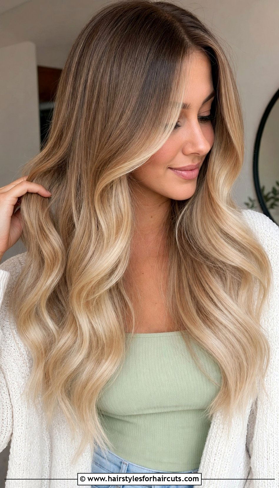 Seamless Blonde Balayage Tape Ins - 25 hairstyles with extensions - 25 hairstyles with extensions