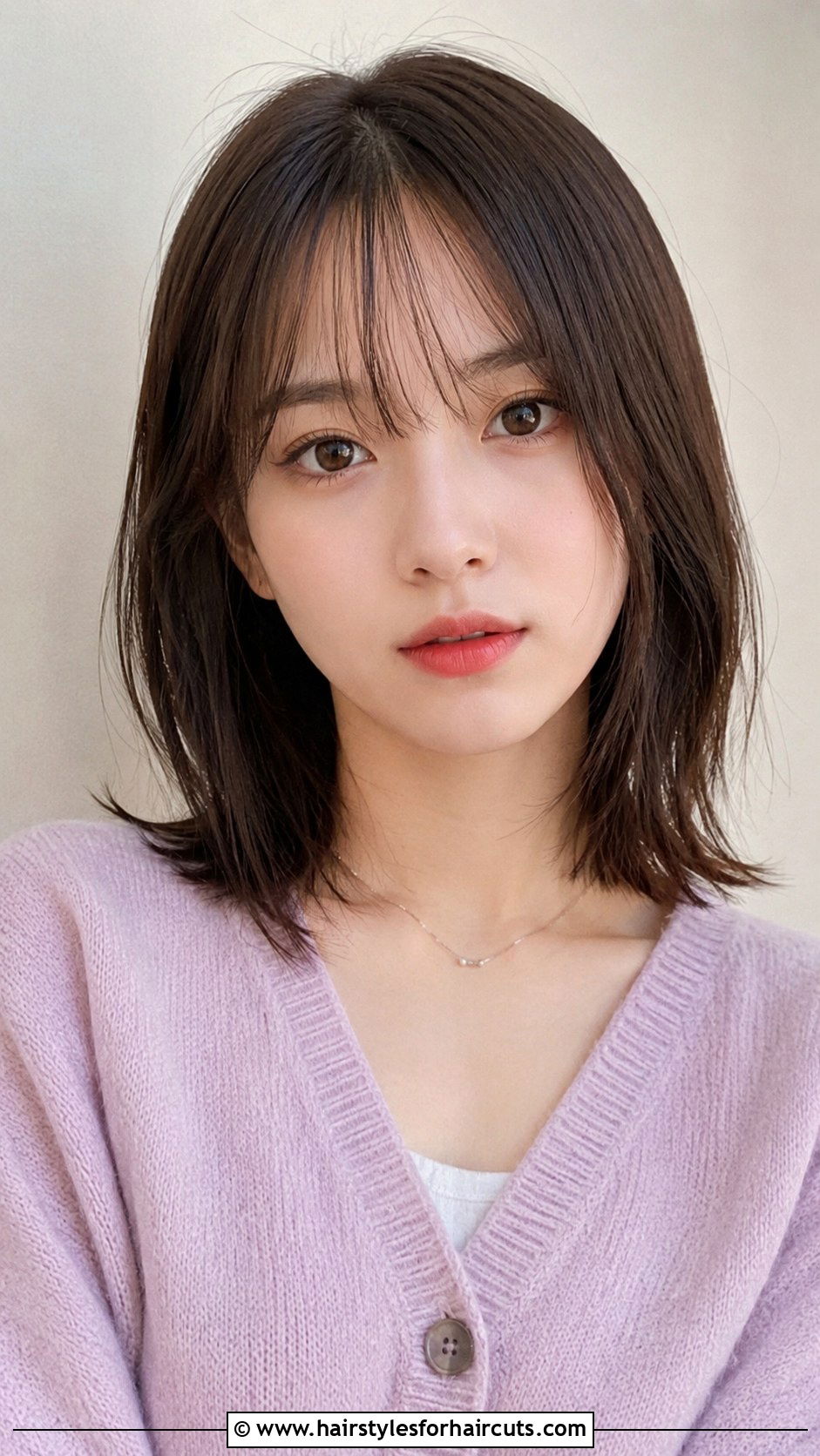See Through Bangs Lob Asian Hair - 25 asian hairstyles women - 25 asian hairstyles women