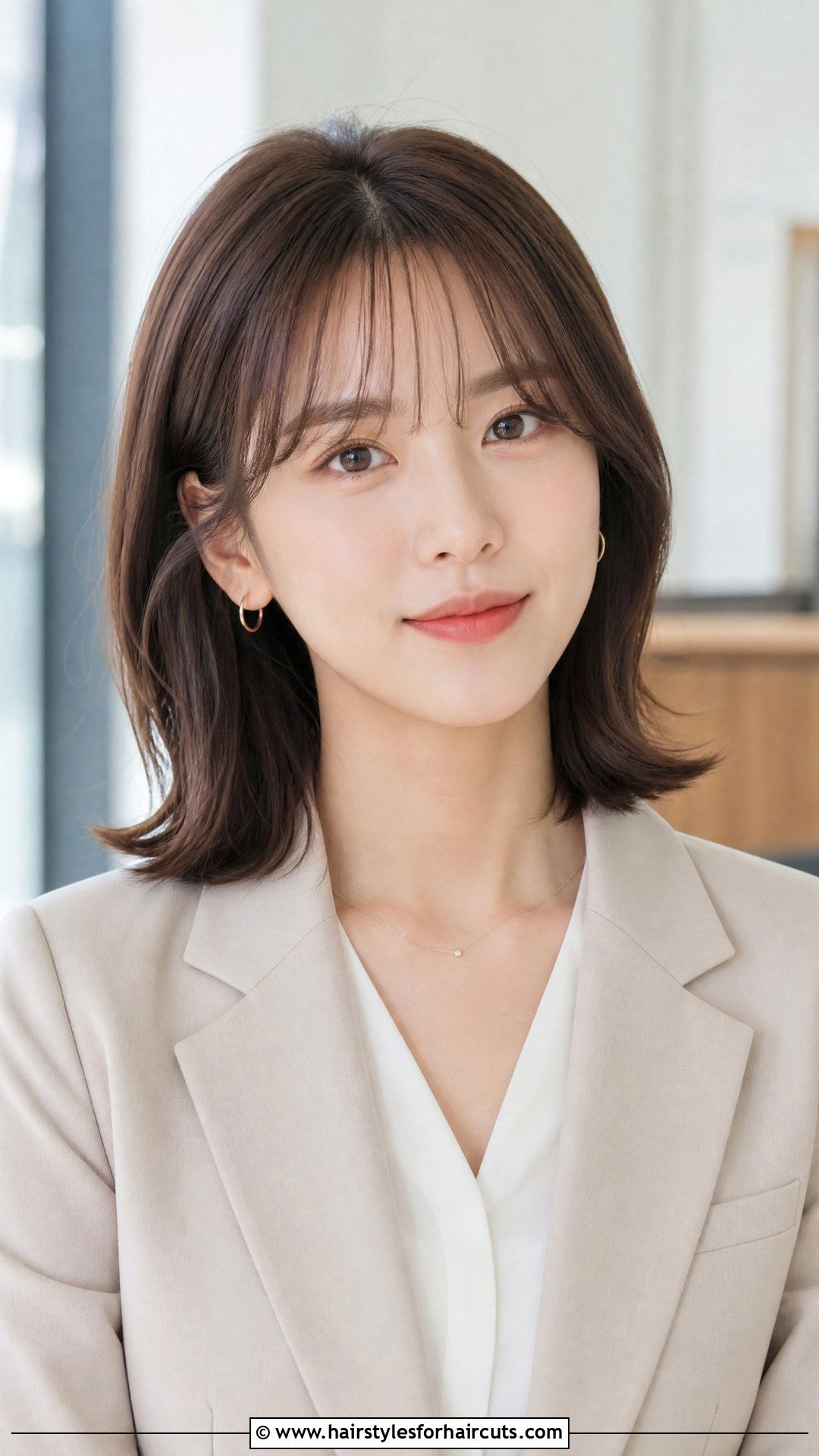 See Through Bangs With Korean Lob - 25 korean front haircuts - 25 korean front haircuts
