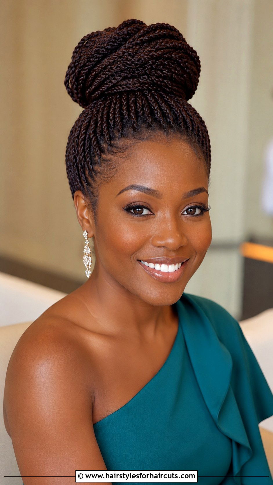 Senegalese Twist Bun - 25 church hairstyles for black hair - 25 church hairstyles for black hair