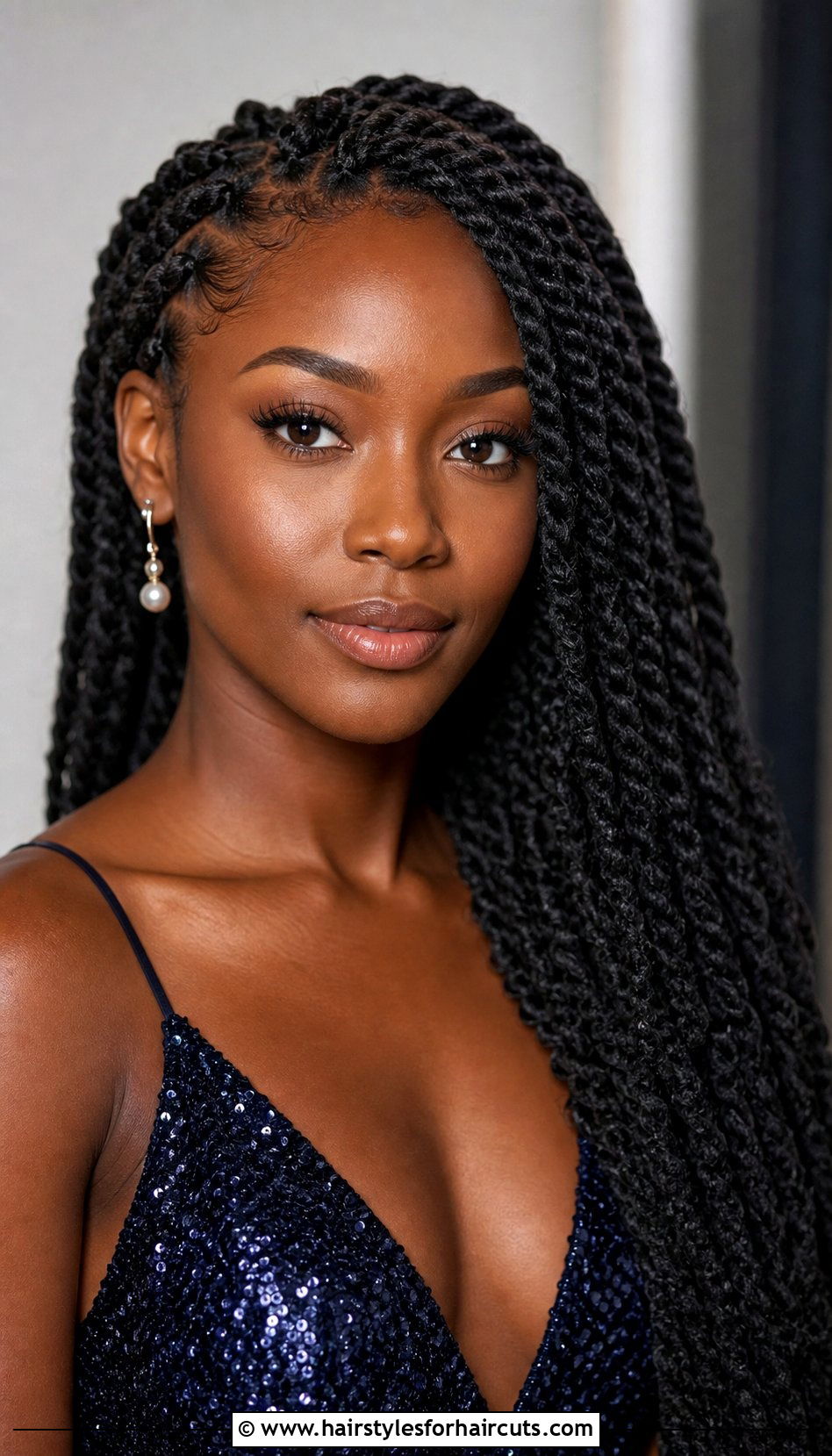 Senegalese Twist Single Braid Hairstyle - 25 single braid hairstyles for black hair - 25 single braid hairstyles for black hair