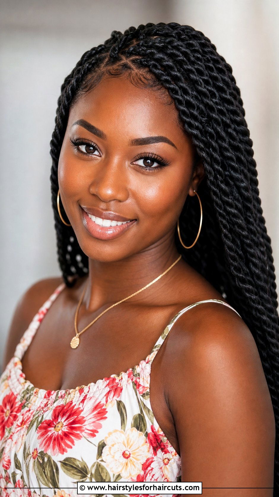 Senegalese Twists - 25 medium length protective hairstyles for natural hair - 25 medium length protective hairstyles for natural hair