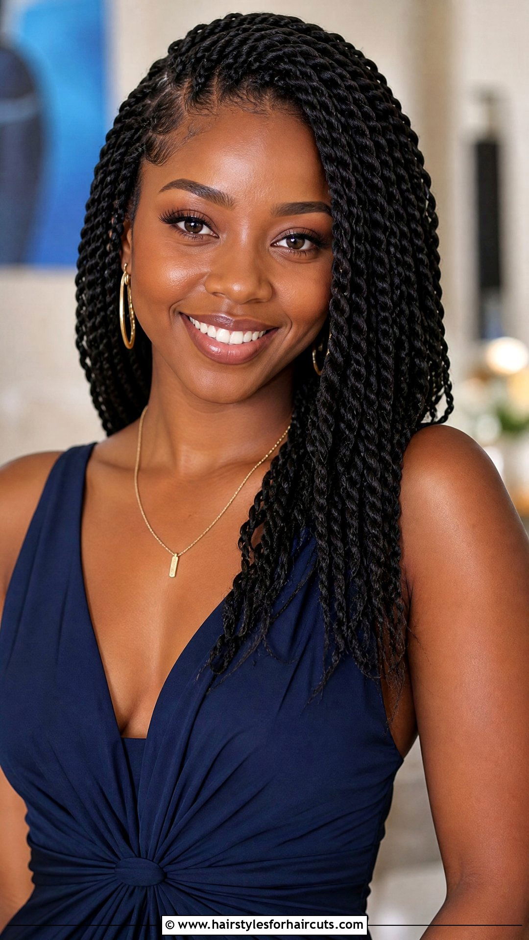 Senegalese Twists - 25 travel hairstyles for black hair - 25 travel hairstyles for black hair