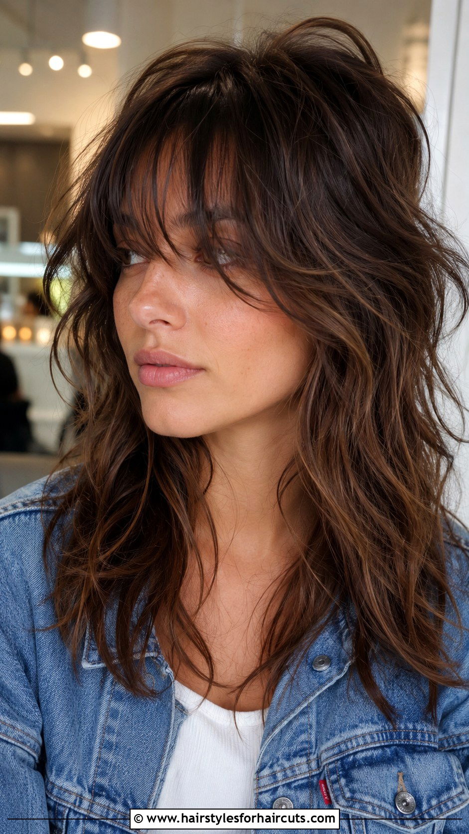 Shag Haircut With Curtain Bangs - 25 hairstyles photo - 25 hairstyles photo