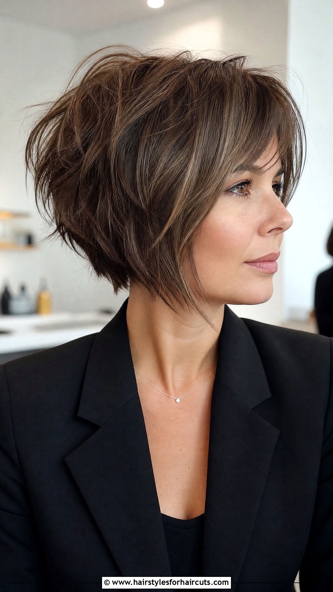 Shaggy Inverted Bob - 25 medium length shaggy hairstyles for fine hair - 25 medium length shaggy hairstyles for fine hair