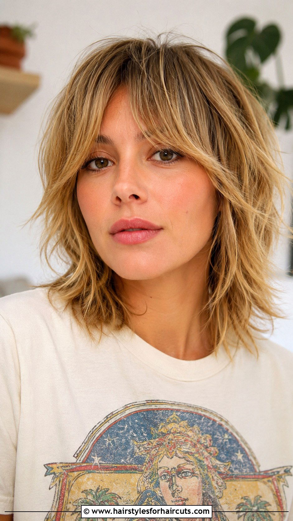 Shaggy Medium Cut - 25 medium hairstyles for women with fine hair - 25 medium hairstyles for women with fine hair