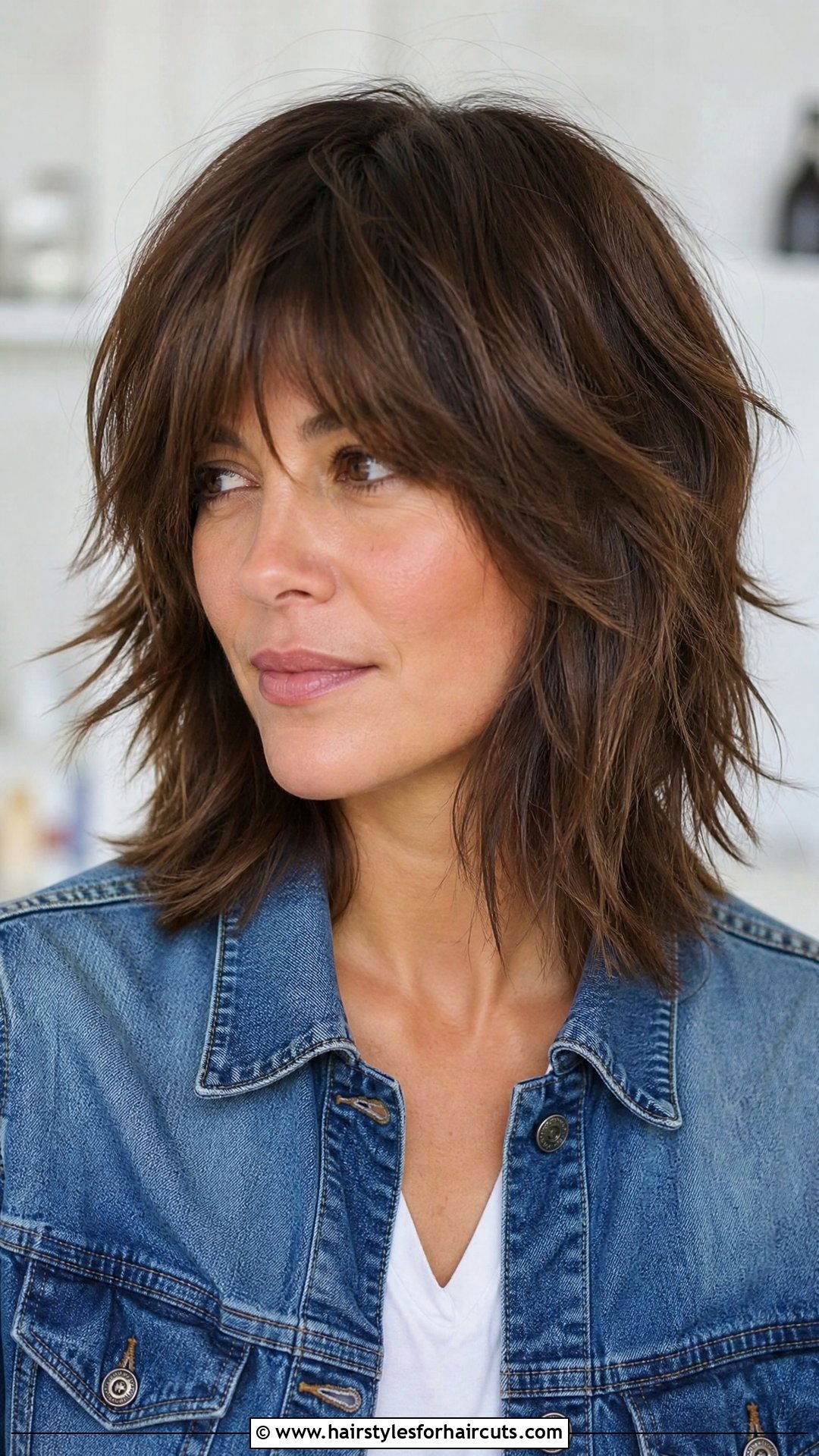 Shaggy Shoulder Length Cut - 25 shoulder length haircuts for women over 60 - 25 shoulder length haircuts for women over 60