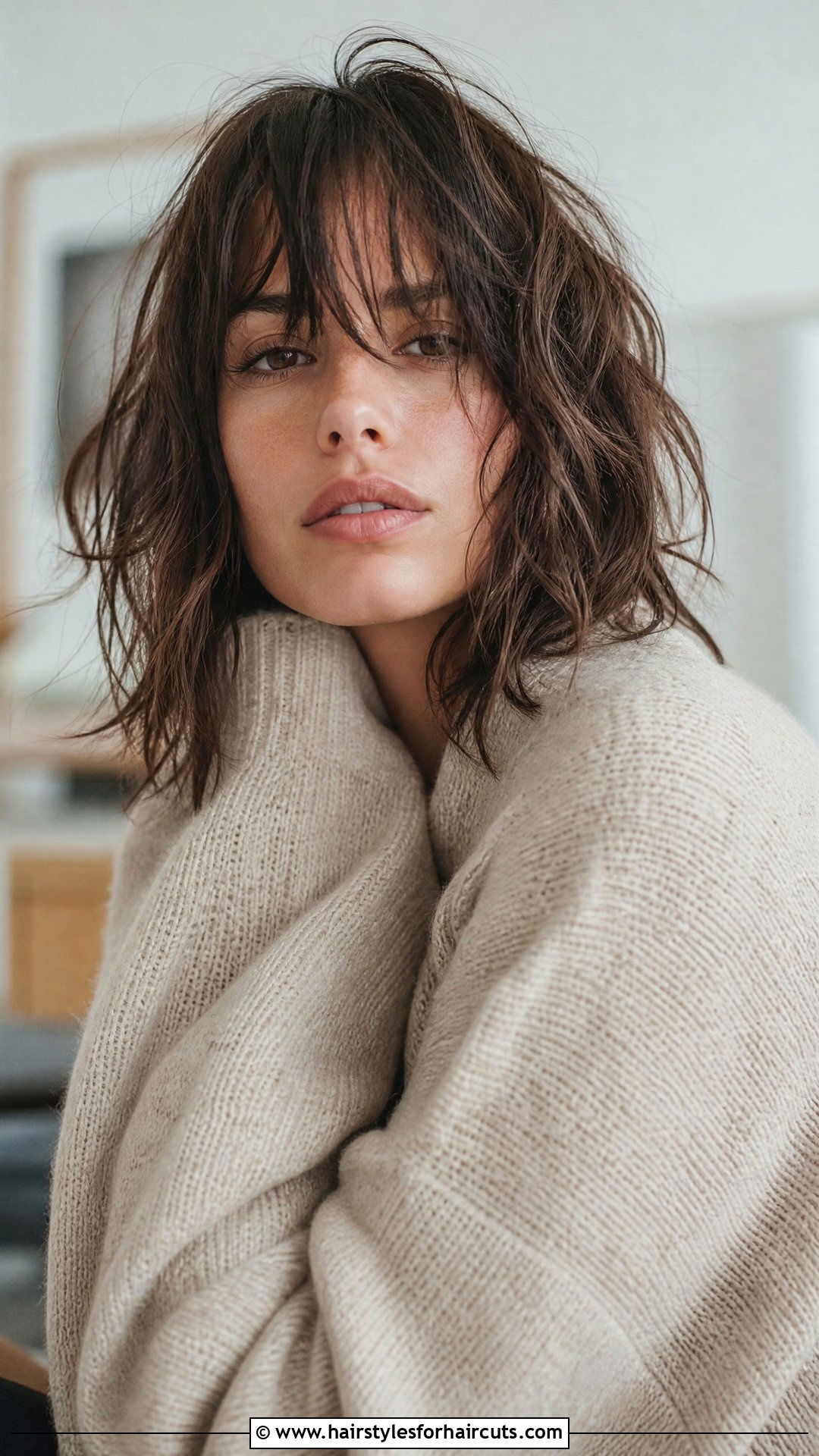 Shaggy Shoulder Length Hair - 25 hairstyles for heavy hair - 25 hairstyles for heavy hair