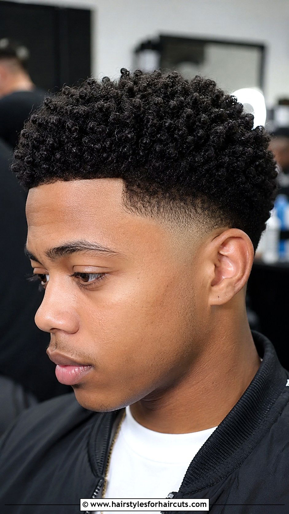 Sharp Line Up With Loose Curls - 25 bellingham haircuts - 25 bellingham haircuts