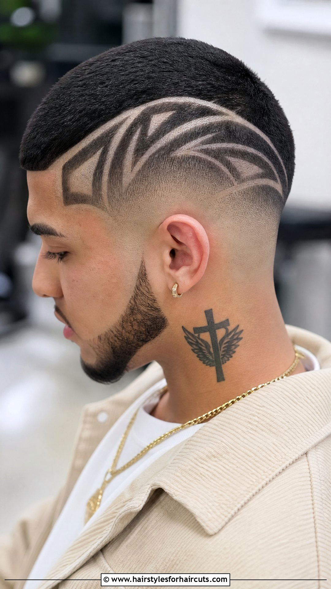 Shaved Design with Fade - 25 haircuts worcester - 25 haircuts worcester