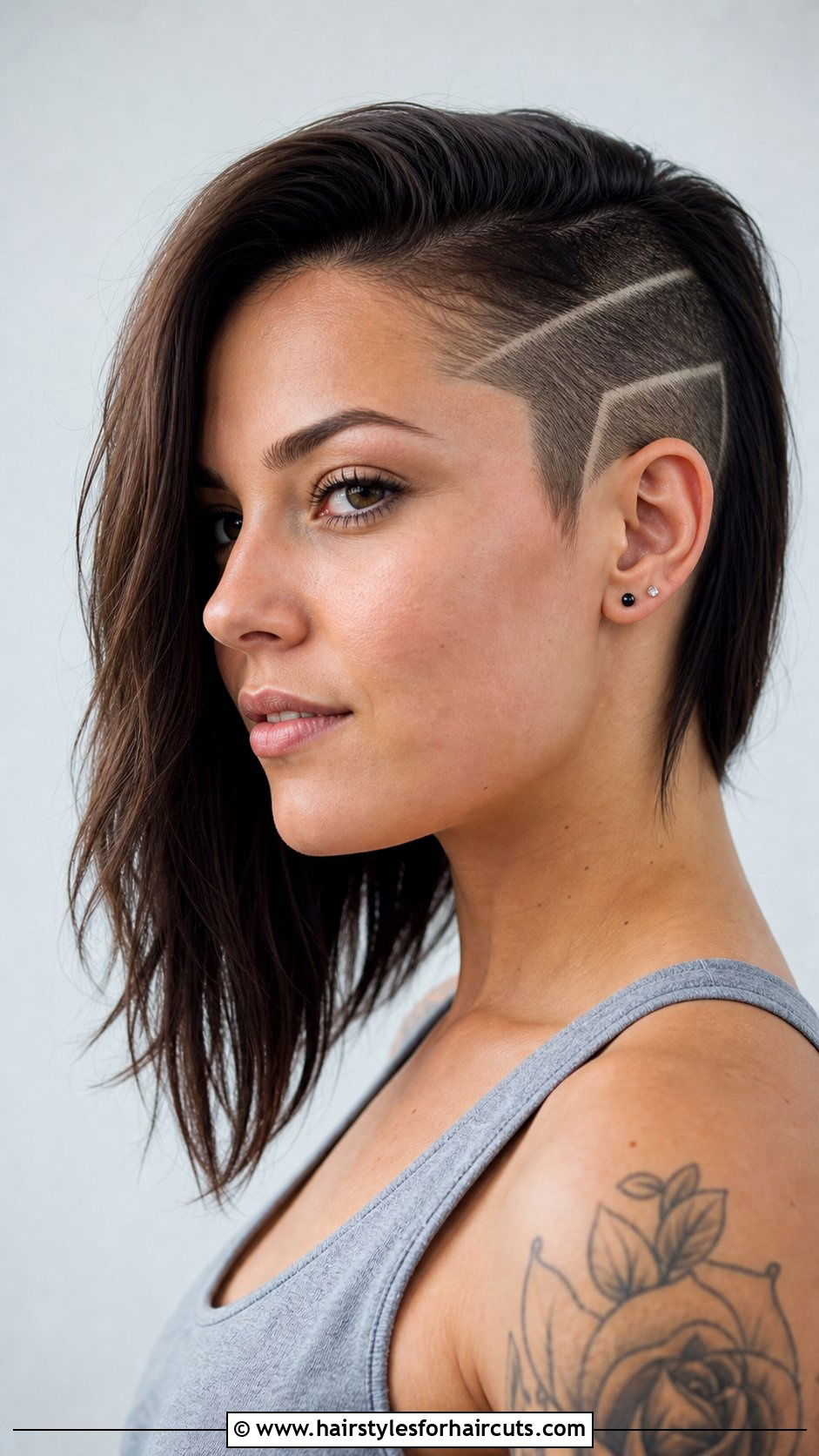 Shaved Line Undercut Women - 25 line in haircuts - 25 line in haircuts