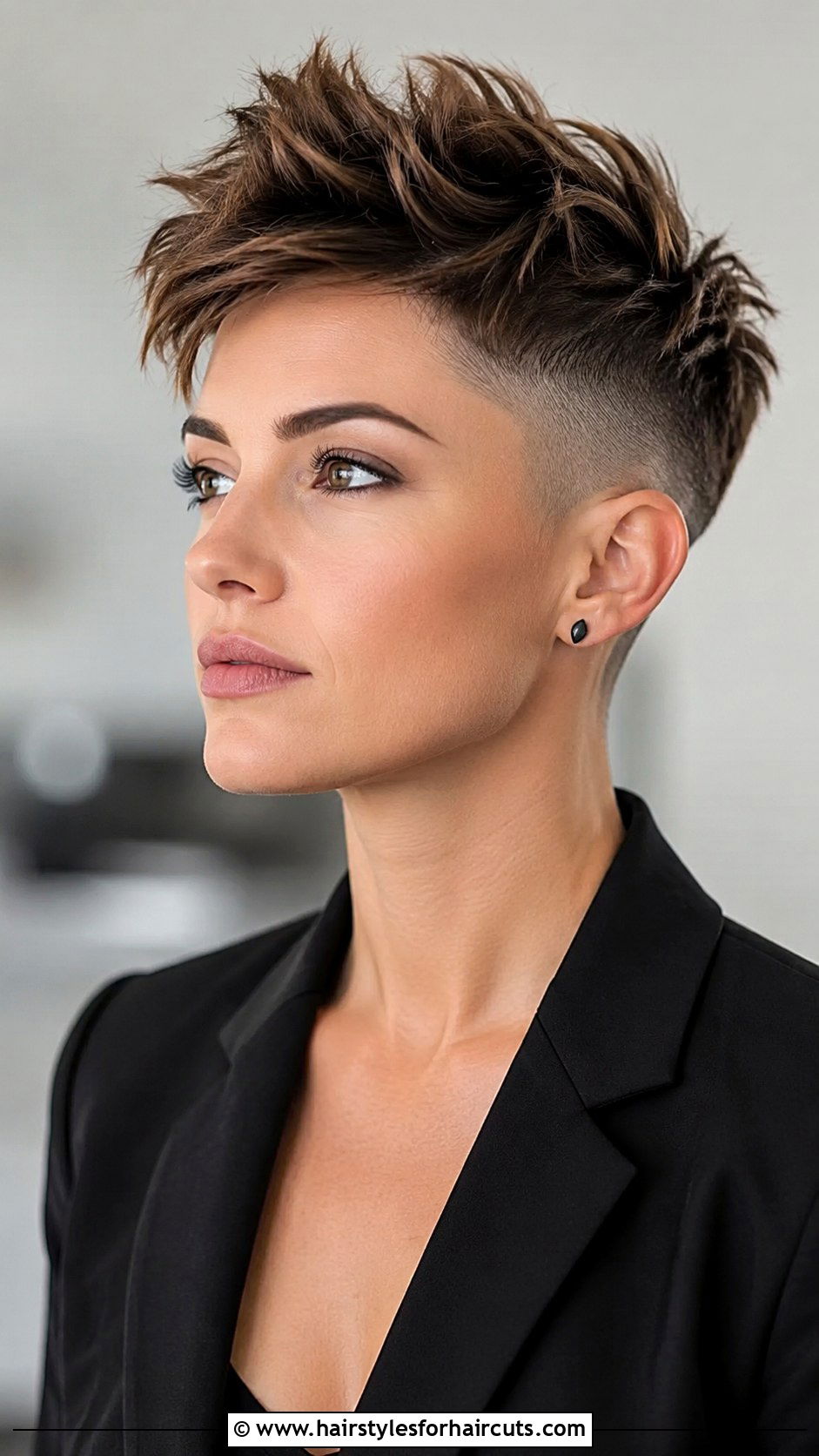 Shaved Sides Pixie - 25 shaving hairstyles - 25 shaving hairstyles