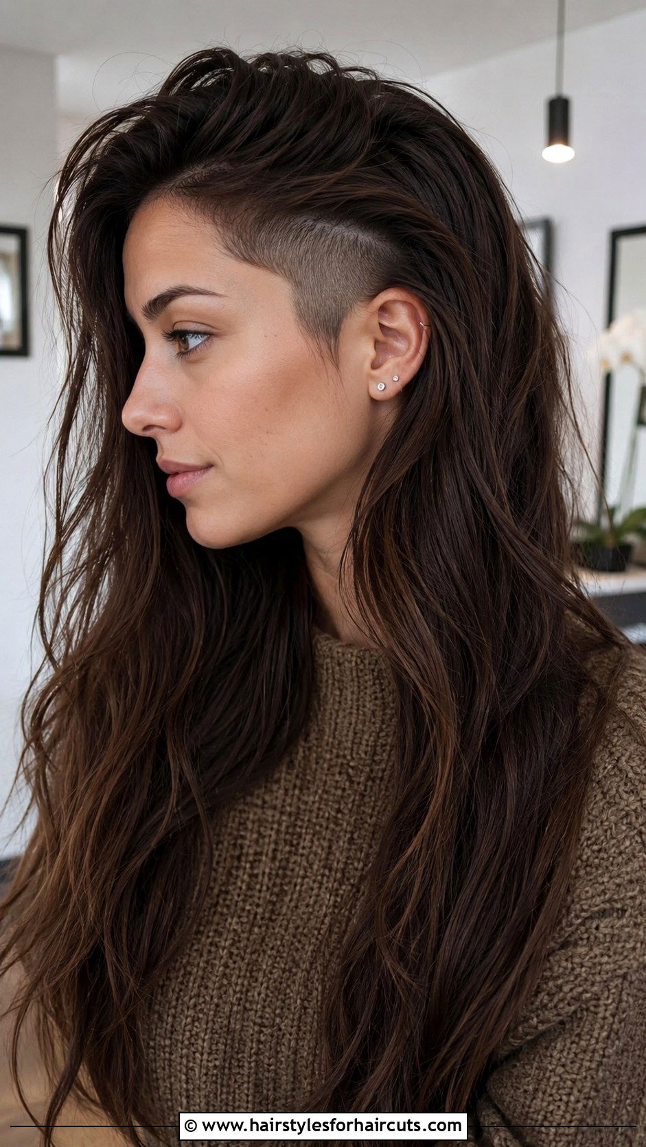 Shaved Temple Long Hair - 25 shaving hairstyles - 25 shaving hairstyles