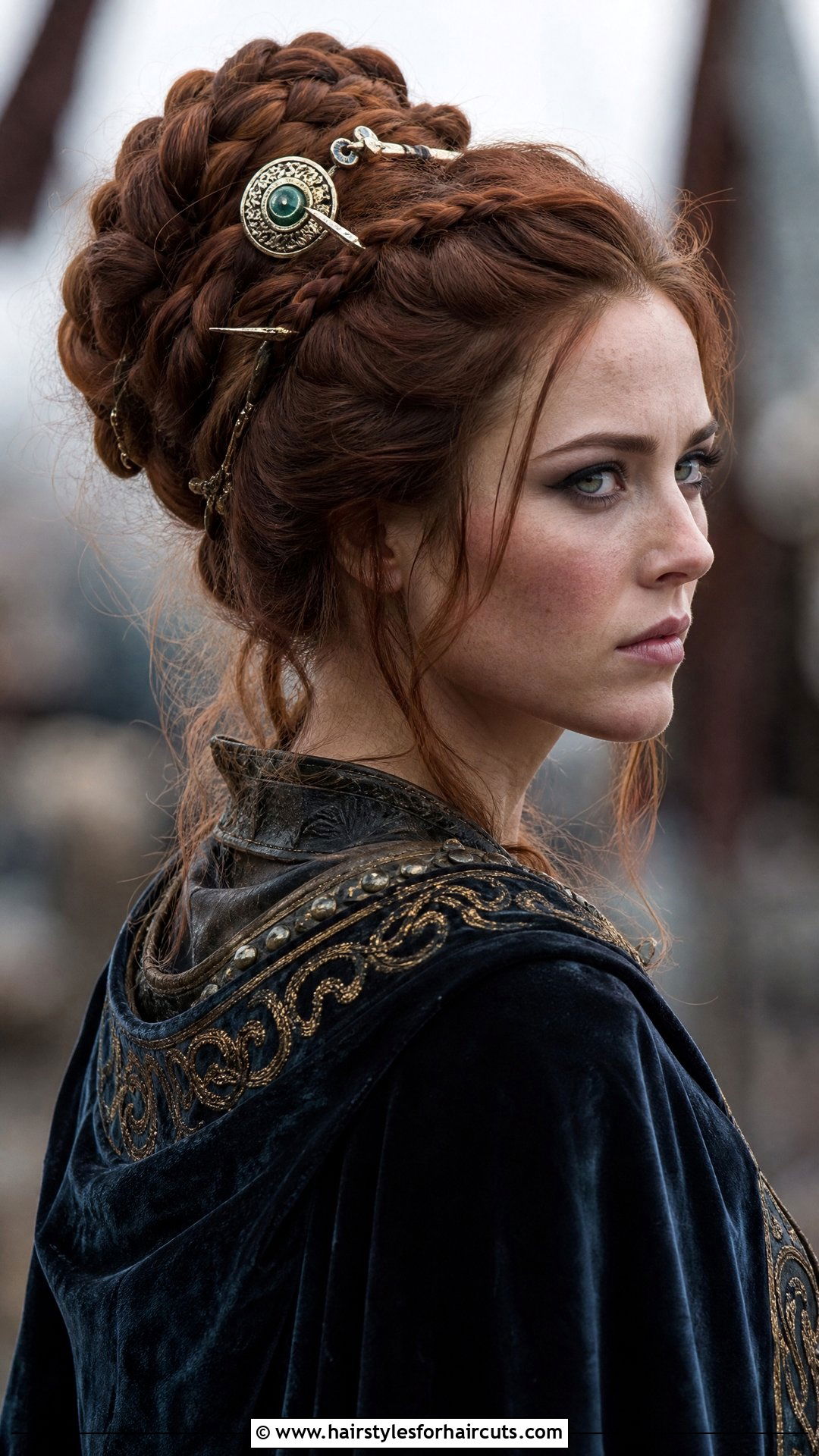 Shield Maiden Braided Updo - 25 womens viking hairstyles - 25 womens viking hairstyles