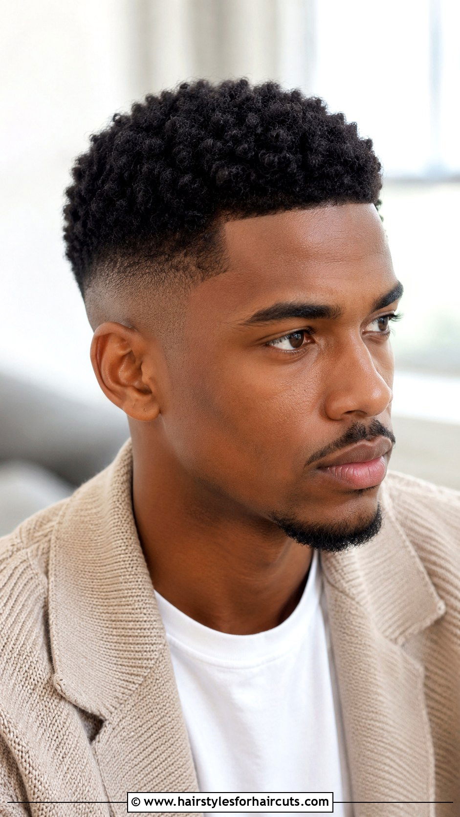Short Afro With Fade - 25 m haircuts - 25 m haircuts