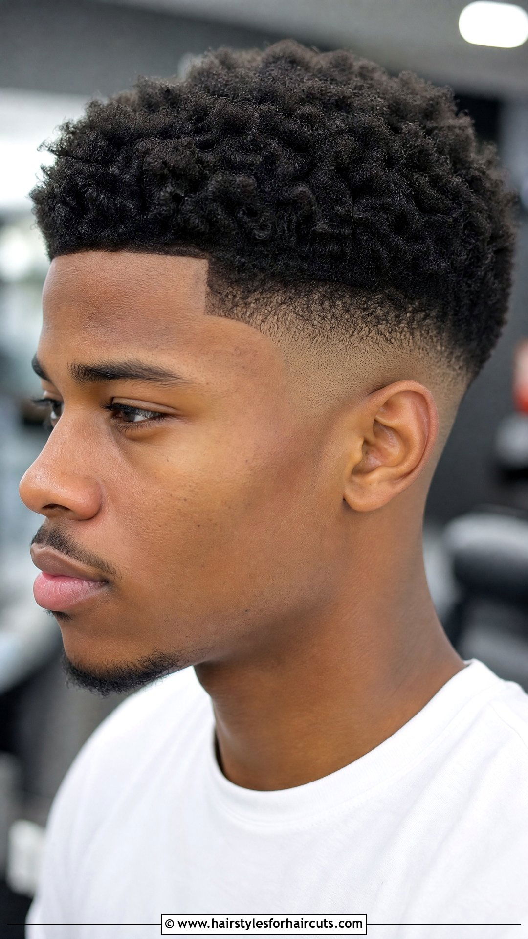 Short Afro With Temp Fade - 25 trae young haircuts - 25 trae young haircuts