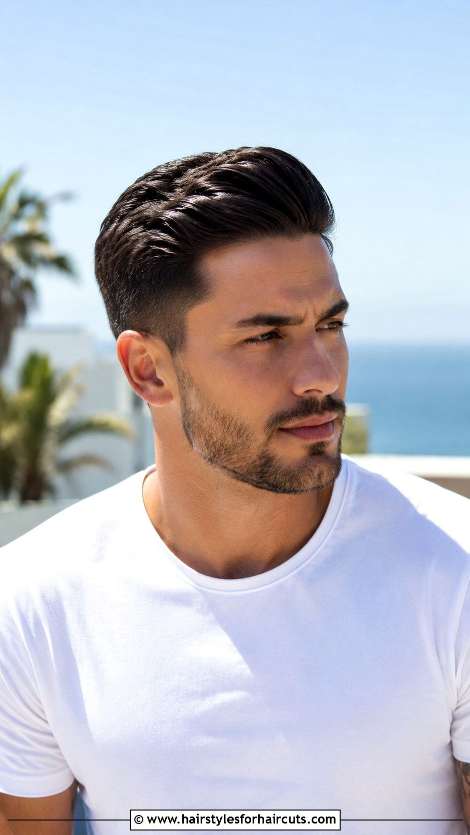 Short And Swept Back - 25 beach boy hairstyles - 25 beach boy hairstyles
