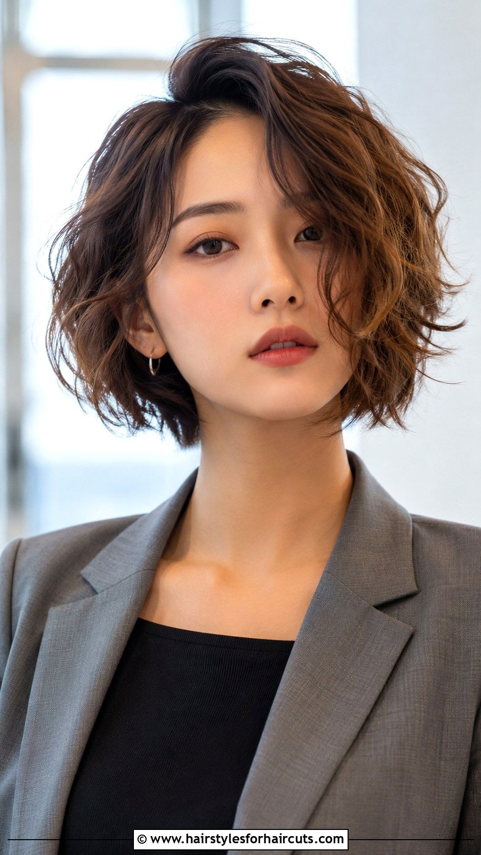 Short Asymmetric Bob Perm - 25 perm hairstyles for short hair - 25 perm hairstyles for short hair