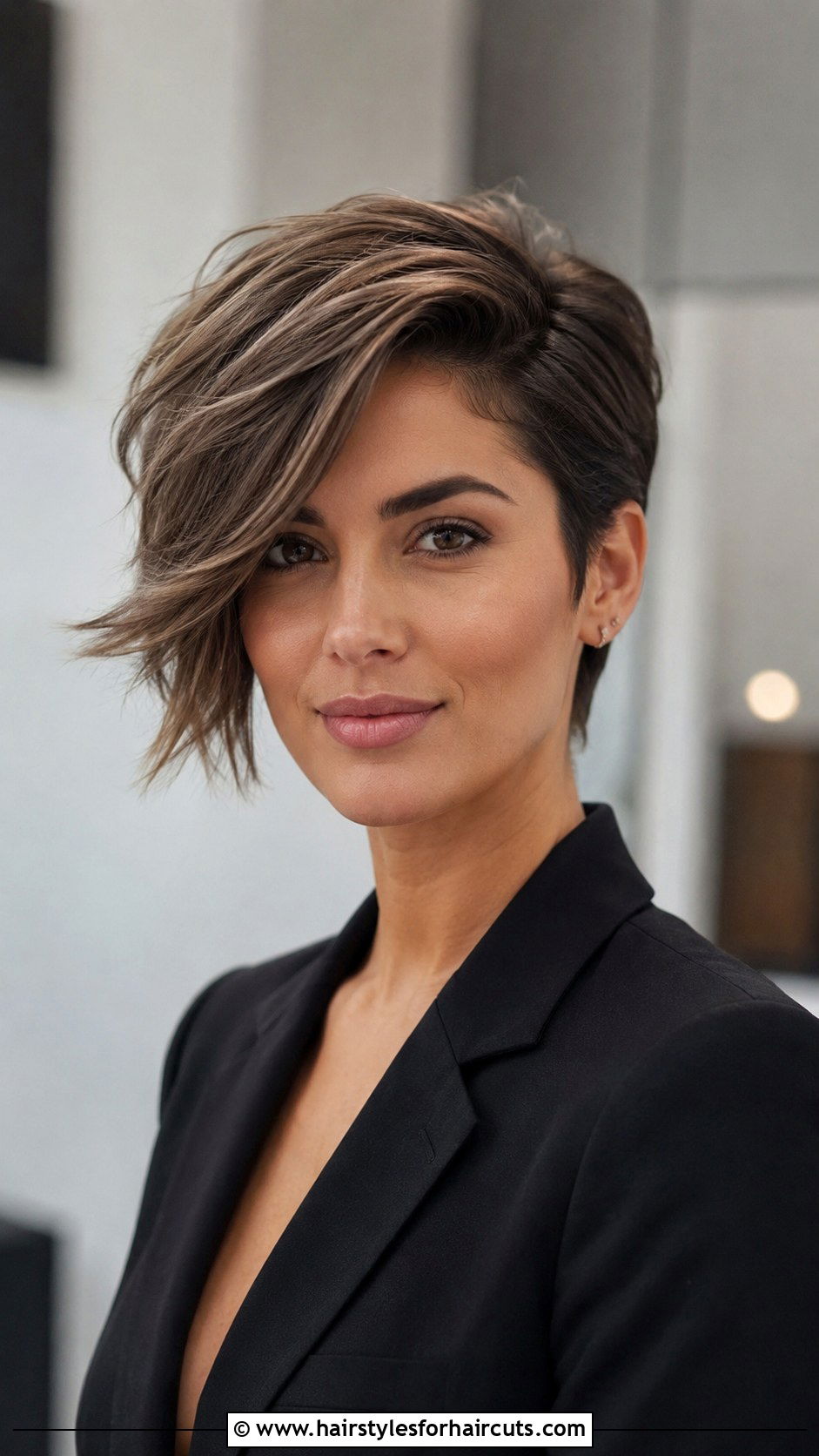 Short Asymmetrical Haircut With Deep Side Part - 25 short asymmetrical haircuts for fine hair - 25 short asymmetrical haircuts for fine hair
