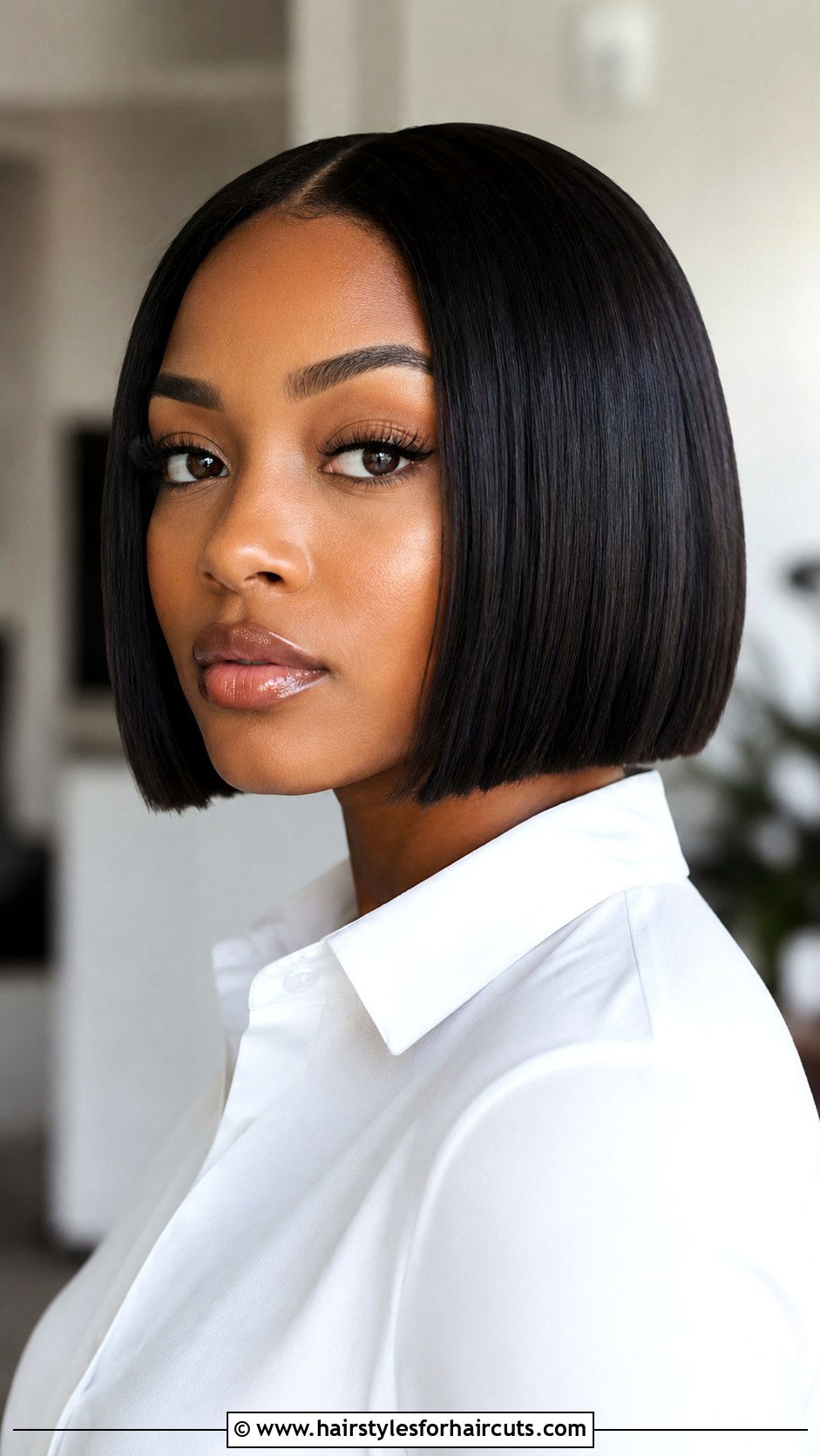 Short Blunt Bob - 25 bob haircuts black woman - 25 bob haircuts black woman