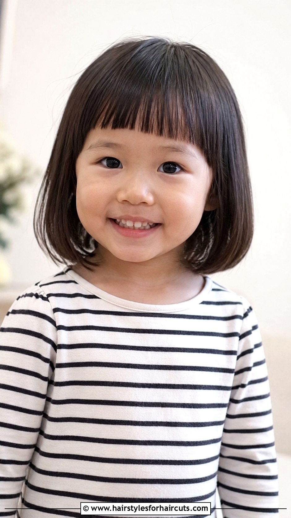 Short Bob With Blunt Bangs - 25 4 year old girl hairstyles - 25 4 year old girl hairstyles