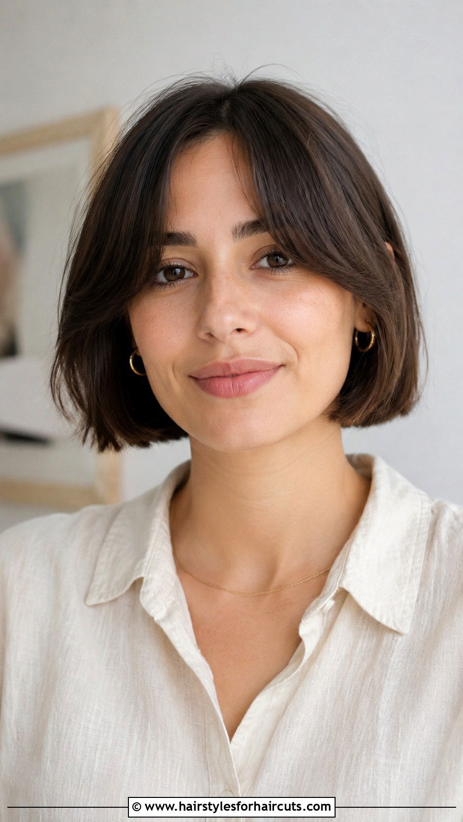 Short Bob With Curtain Bangs - 25 haircuts bend oregon - 25 haircuts bend oregon