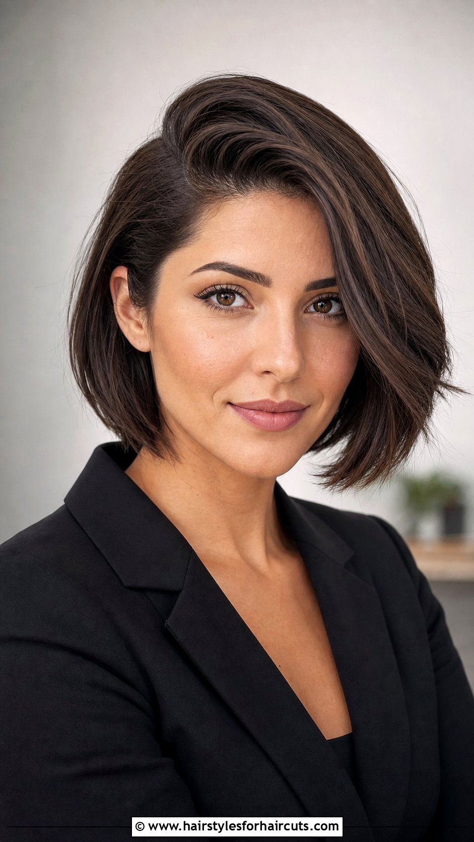 Short Bob With Deep Side Part - 25 off the face hairstyles for short hair - 25 off the face hairstyles for short hair