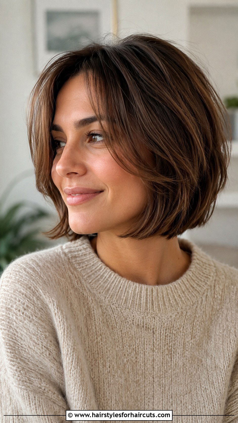Short Bob With Face Framing Layers - 25 short haircuts for long face - 25 short haircuts for long face