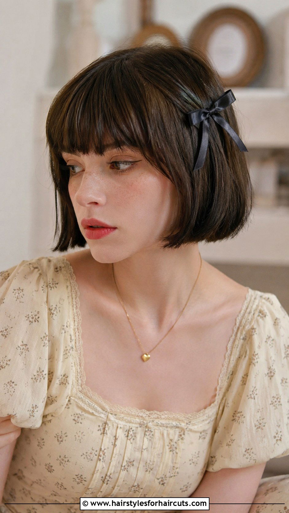 Short Bob With Ribbon Hairstyle - 25 ribbon hairstyles - 25 ribbon hairstyles