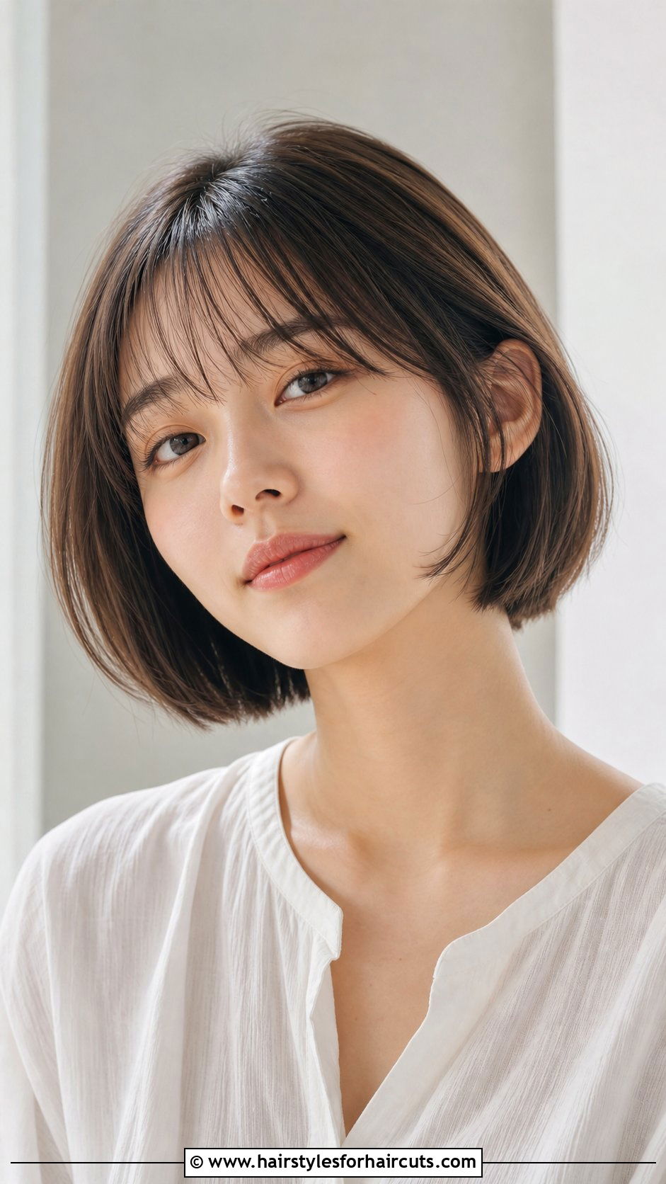 Short Bob With Wispy Bangs - 25 japan hairstyles girl - 25 japan hairstyles girl