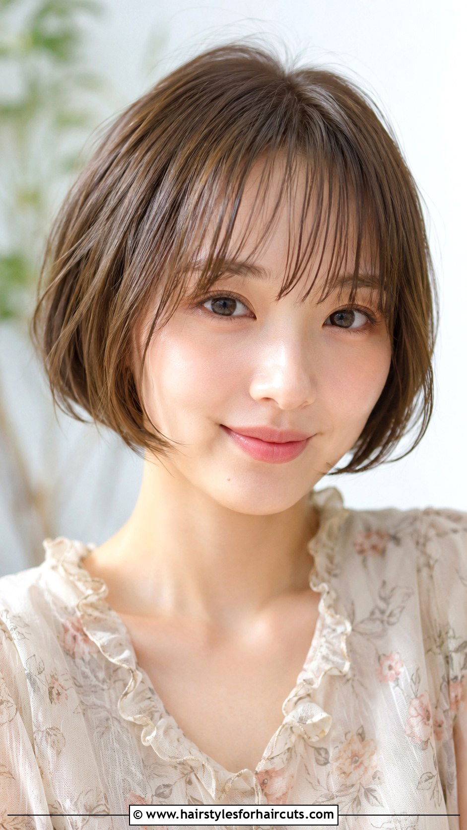 Short Bob With Wispy Bangs - 25 short hairstyles for long faces - 25 short hairstyles for long faces