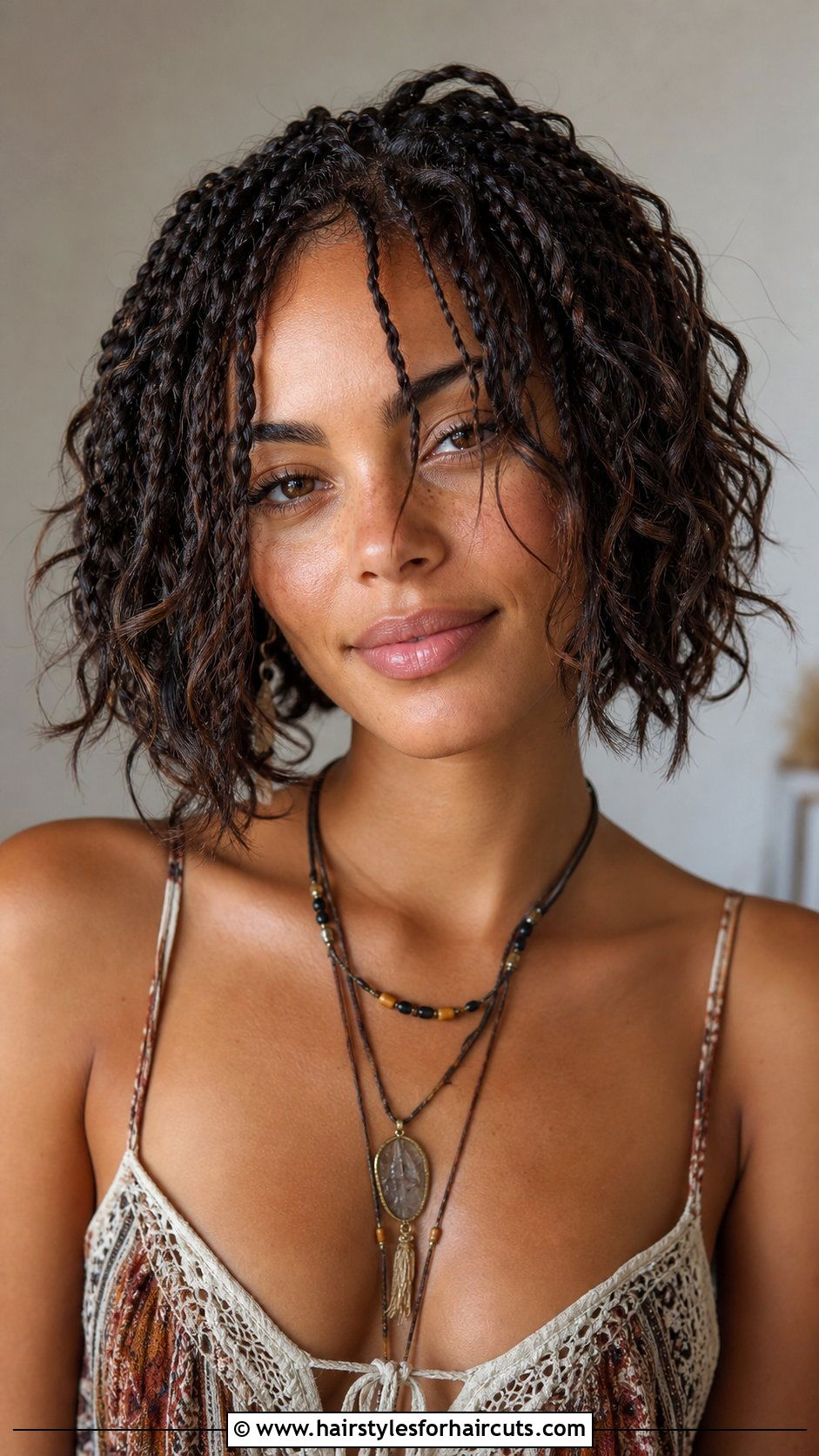 Short Bohemian Box Braids - 25 braid hairstyles for short hair african american - 25 braid hairstyles for short hair african american