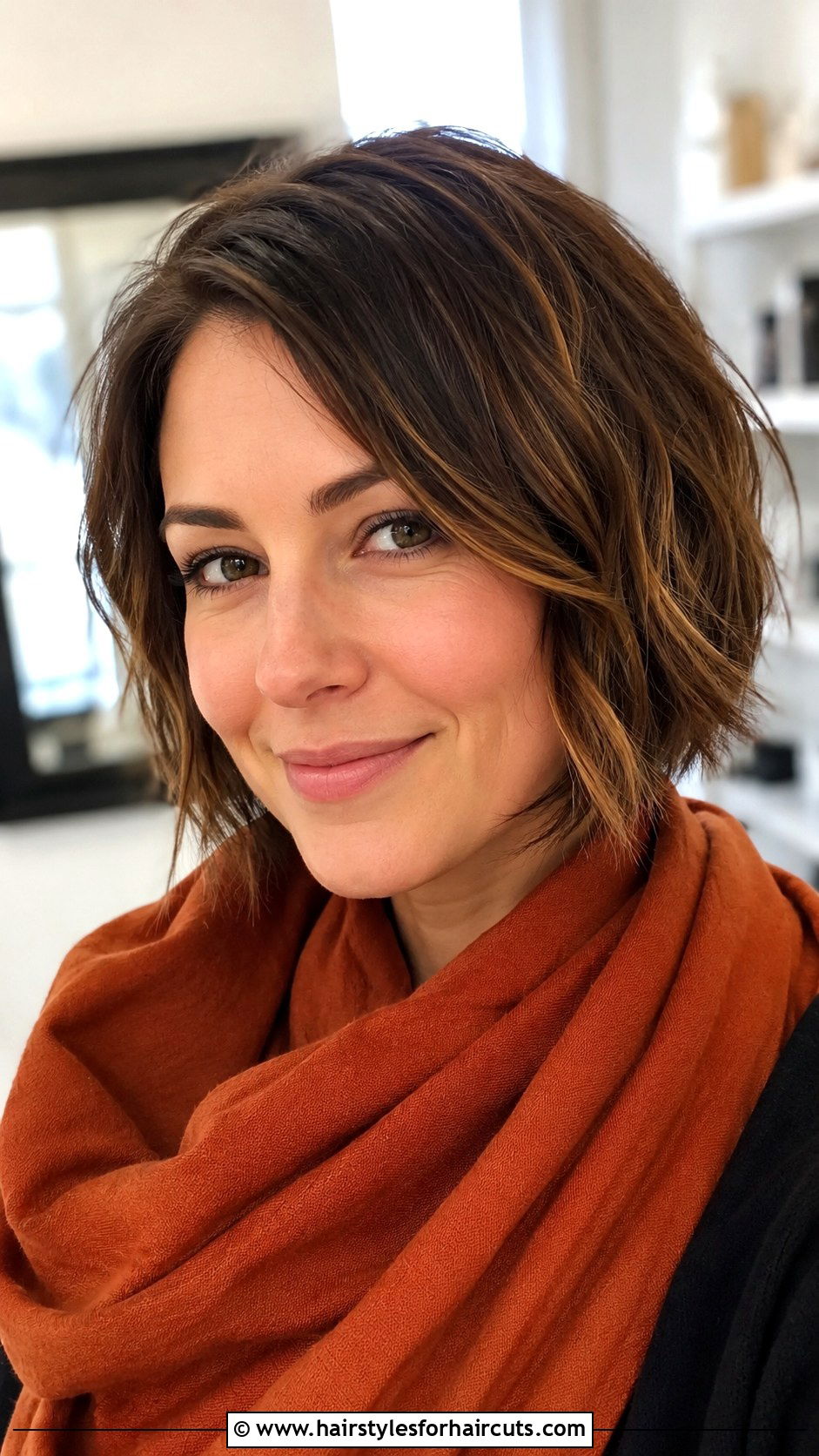 Short Brunette Bob - 25 short hairstyles for seniors - 25 short hairstyles for seniors