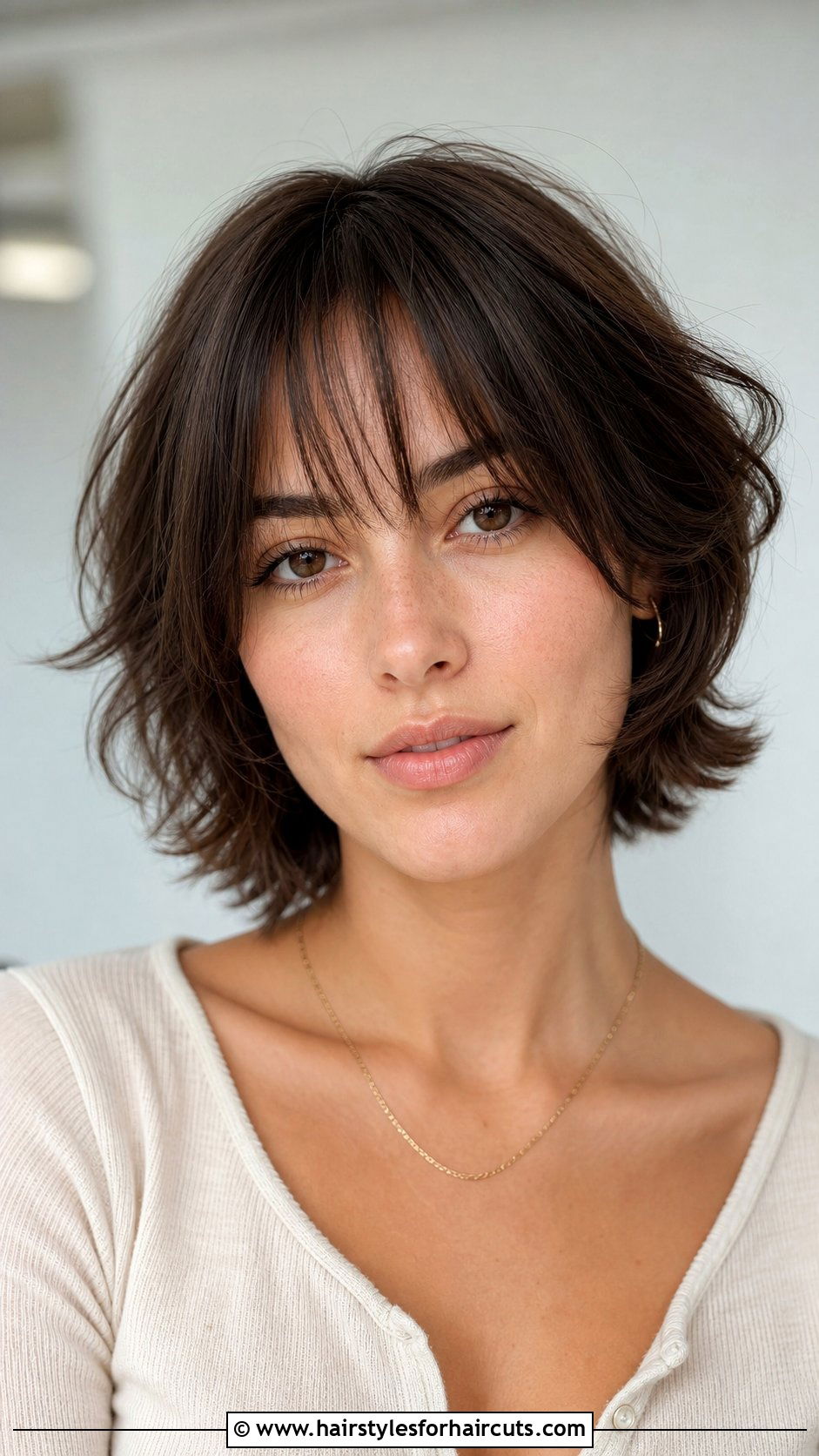 Short Butterfly Haircut With Wispy Bangs - 25 layered hair short butterfly haircut - 25 layered hair short butterfly haircut