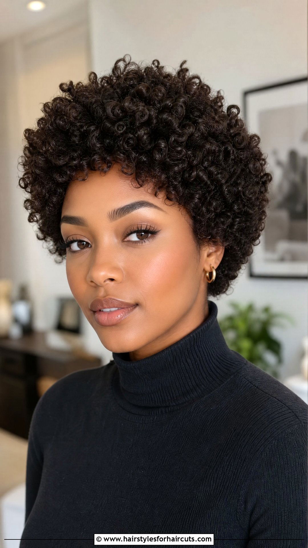 Short Curly Afro Wig - 25 winter hairstyles for black hair - 25 winter hairstyles for black hair