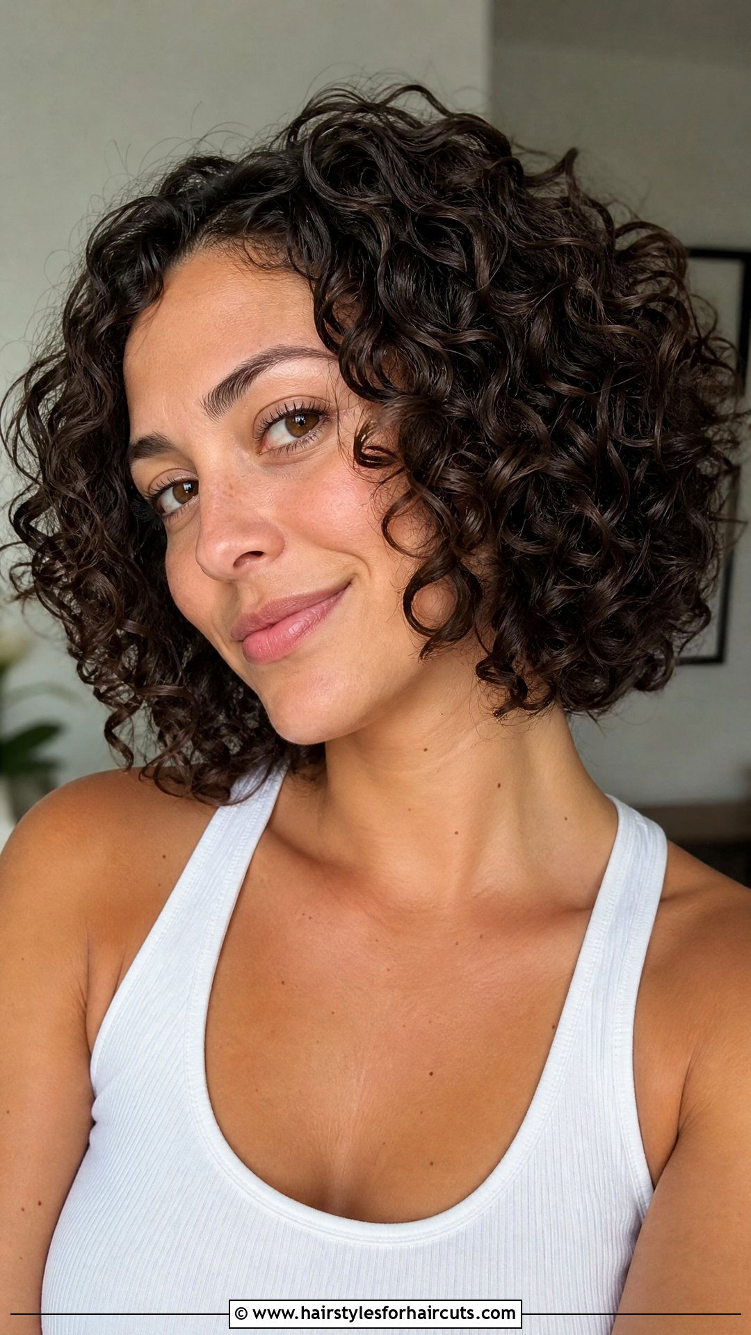Short Curly Bob - 25 bob haircuts for curly hair - 25 bob haircuts for curly hair