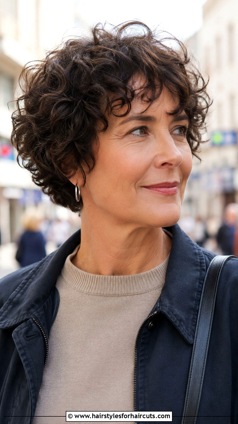 Short Curly Bob - 25 haircuts for curly hair women over 50 - 25 haircuts for curly hair women over 50