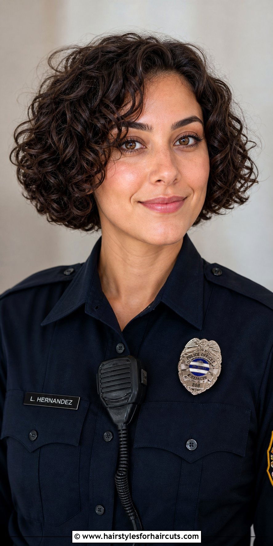 Short Curly Bob - 25 police woman hairstyles - 25 police woman hairstyles