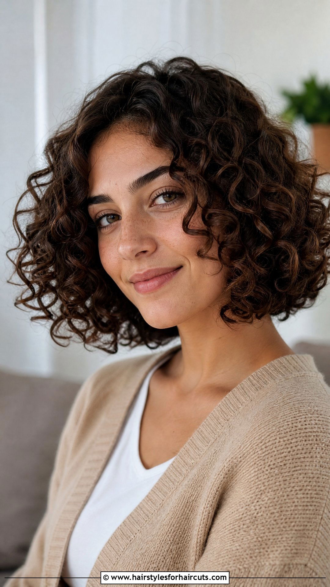 Short Curly Bob - 25 preppy hairstyles for short hair - 25 preppy hairstyles for short hair