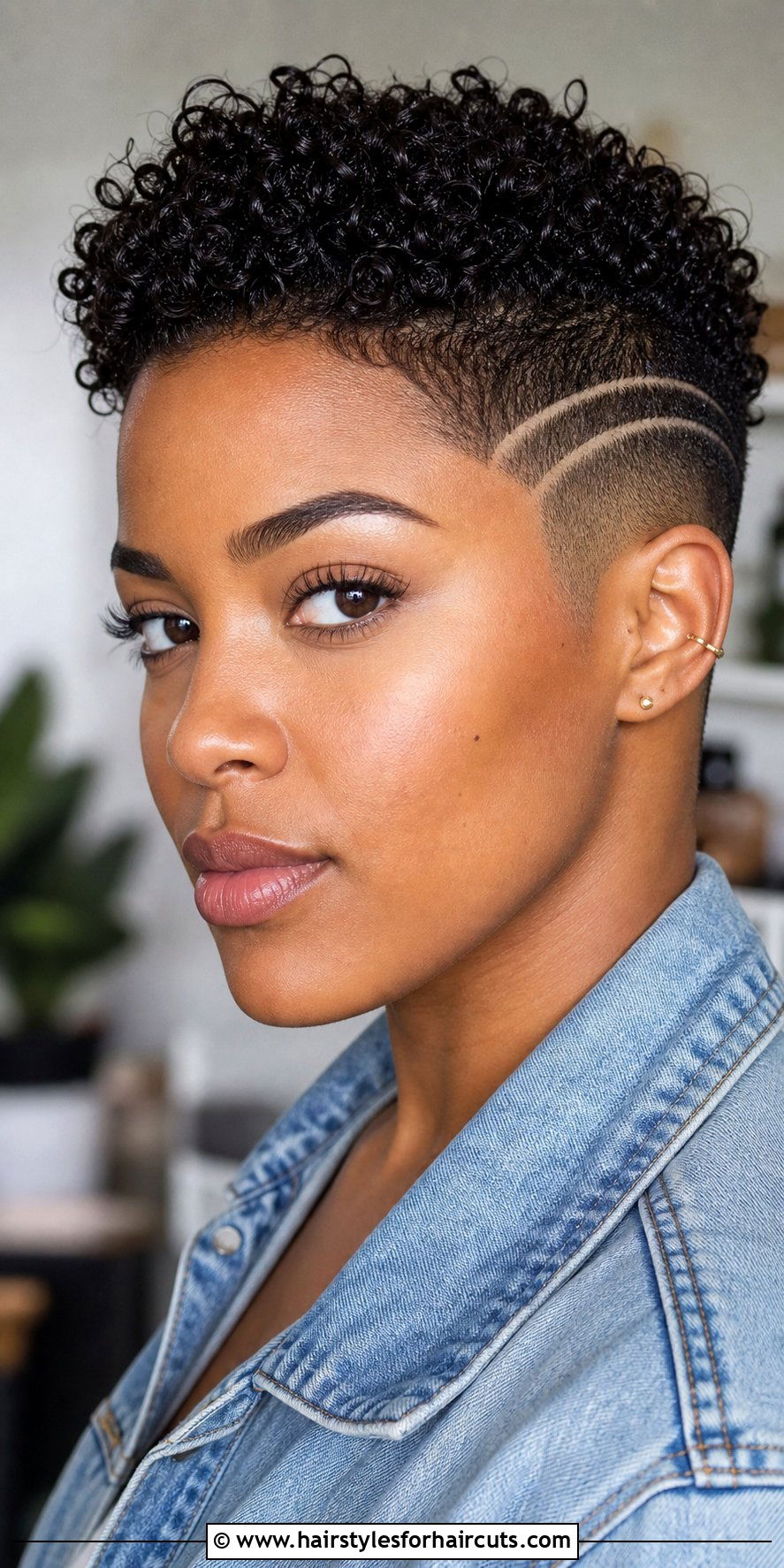 Short Curly Buzz Cut With Design - 25 curly haircuts techniques - 25 curly haircuts techniques