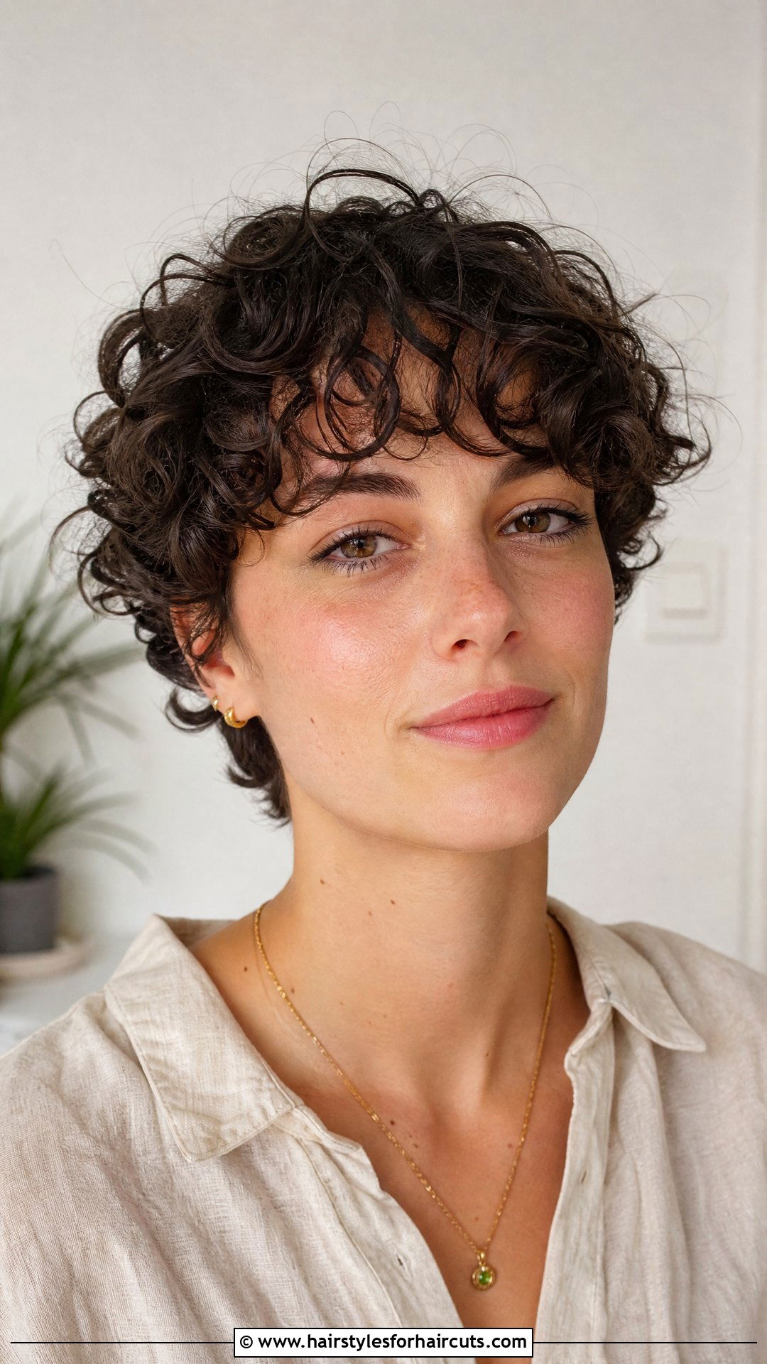 Short Curly Crop With Bangs - 25 youthful hairstyles over 50 curly hair - 25 youthful hairstyles over 50 curly hair