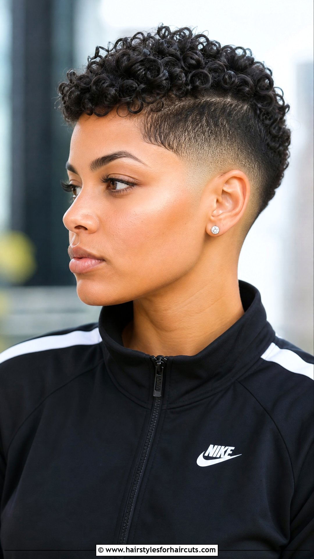 Short Curly Cut With Tapered Sides - 25 youthful hairstyles over 50 curly hair - 25 youthful hairstyles over 50 curly hair