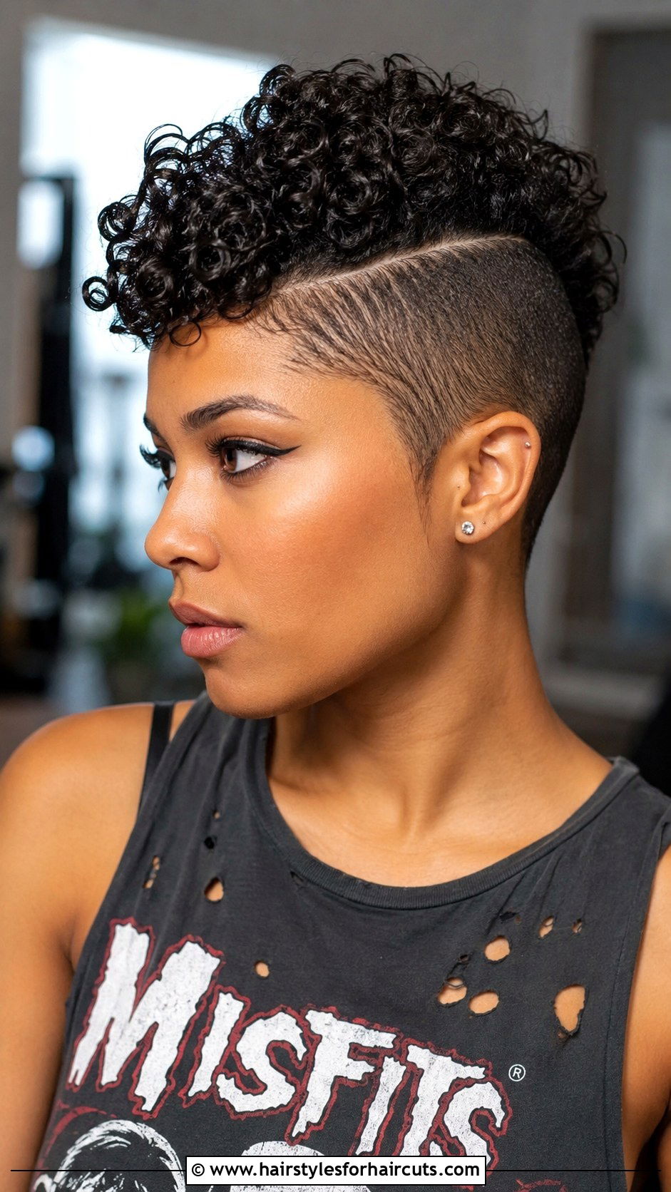 Short Curly Faux Hawk Hairstyle - 25 photos of short curly hairstyles - 25 photos of short curly hairstyles