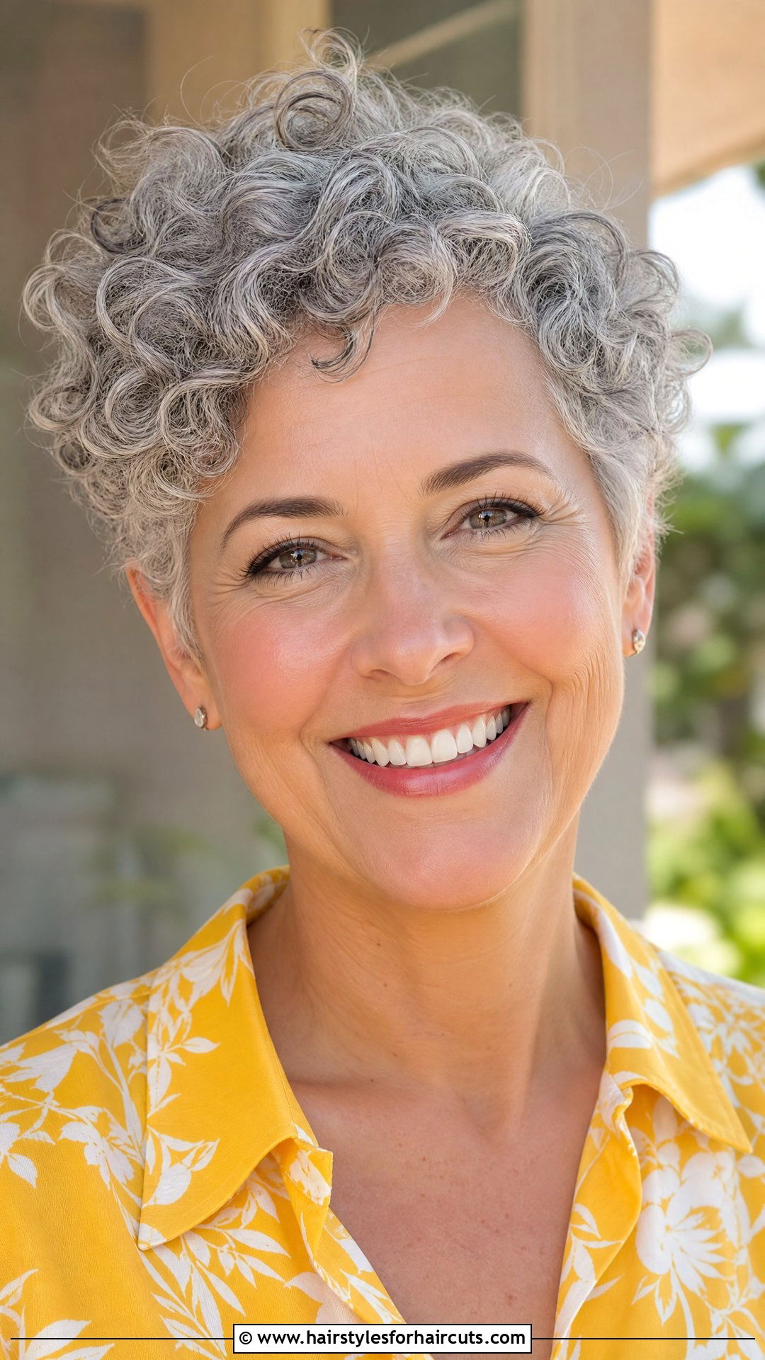 Short Curly Gray Haircut - 25 gray haircuts women - 25 gray haircuts women
